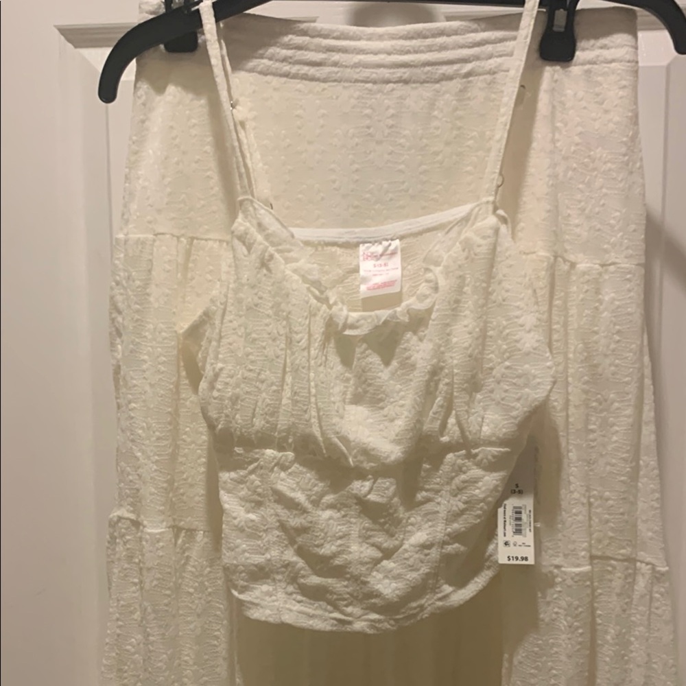 Elegant White Spaghetti Strap Top